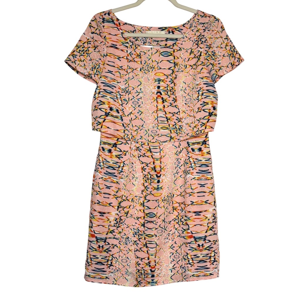 Cooper & Ella Printed Mini Dress – Short Sleeve – Size XS